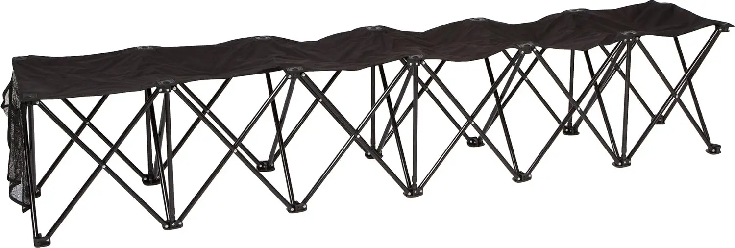 Portable 6-Seater Folding Team Sports Sideline Bench