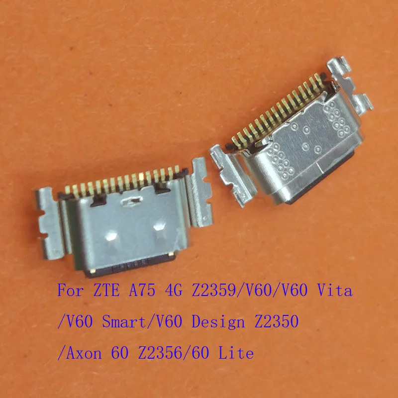 

10-100Pcs Charger Connector Charging Dock Type C USB Plug For ZTE A75 4G Z2359 V60 Vita Smart Design Z2350 Axon 60 Lite Z2356
