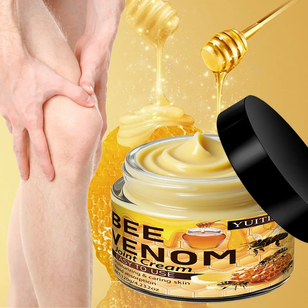 YUITIKUE Bee Venom Joint Cream 120g Natural Fast Absorbing Relief Cream for Joint Soreness, Muscle Aches and Daily Skin Care