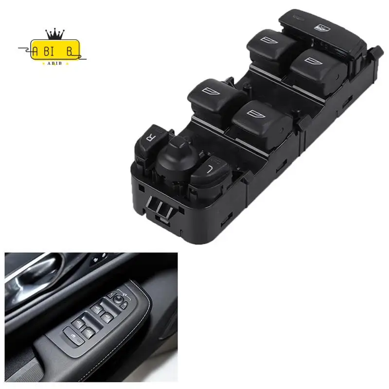 

ABIB -1 Piece Car Power Window Control Switch Window Glass Control Lift Switc 31433406 Black ABS For VOLVO XC90 XC60 V90 S90