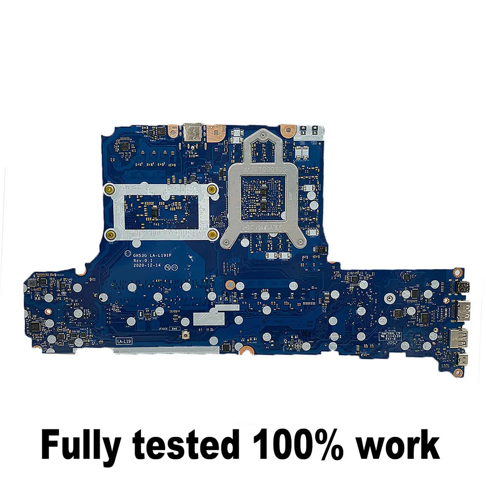 GH53G LA-L191P motherboard for Acer Predator Triton 300 PT315-53 laptop motherboard i7-11800H CPU RTX3060 6G GPU DDR4 100% test