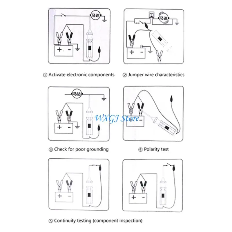 37JE Universal Vehicle Diagnostic Tool 6-24V Diagnostic Device for Car Motorcycle