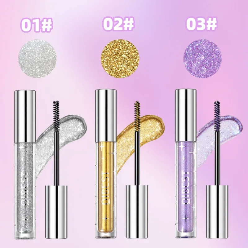 Glitter Mascara Fast Dry Eyelashes Curls Extension Make-Up Waterproof Long-lasting allunga gli occhi Makeup Lash Mascara