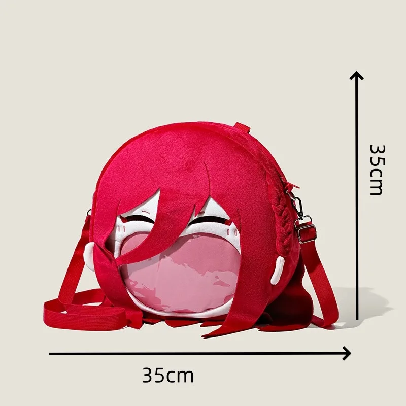 Bandai New BLUELOCK Plush Big Mouth Crossbody Bag Cartoon Chigiri Hyoma Itabag Anime Accessories Holiday Gifts for Girls