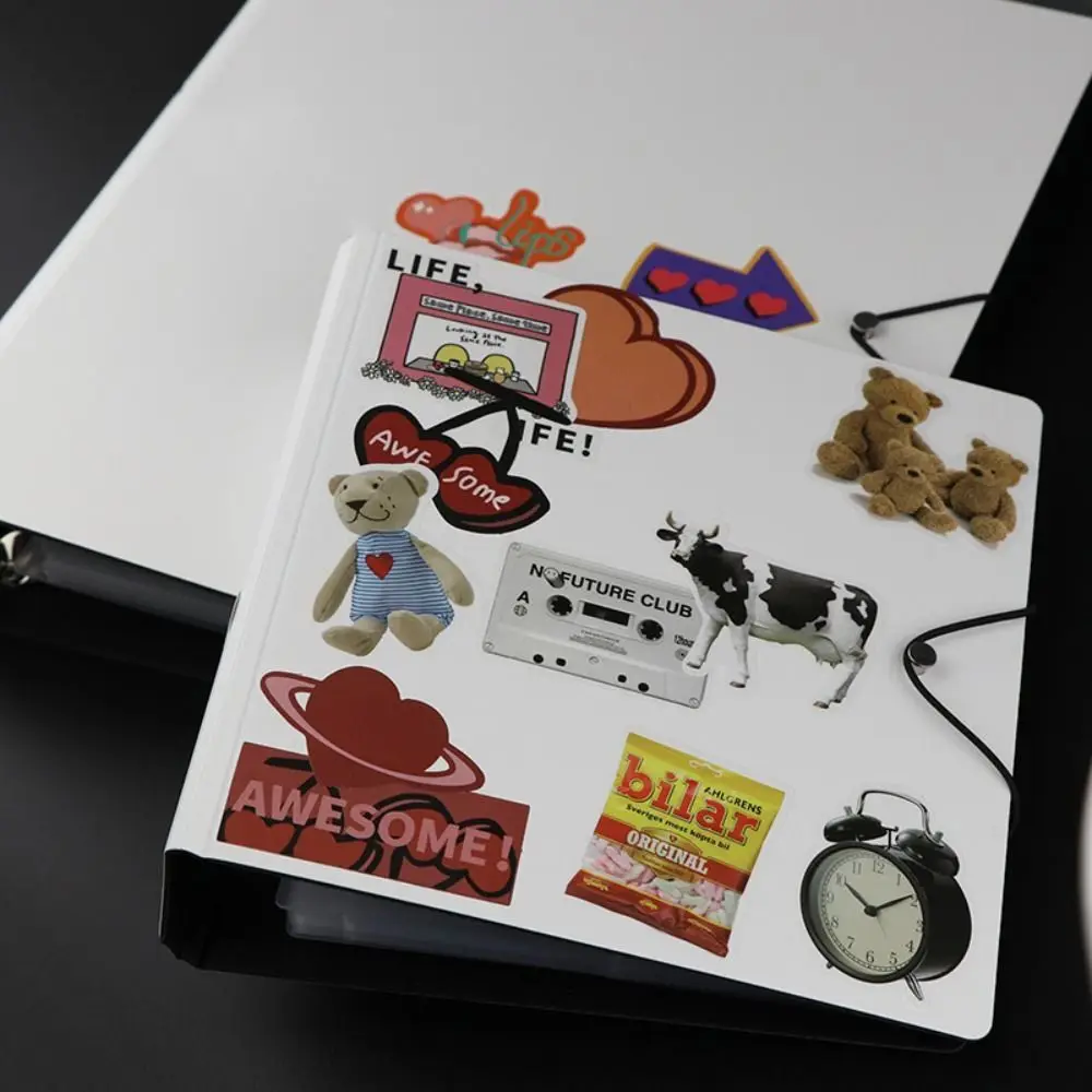 A5 Photocard Collecting Four-box Grid with Baffle Plate Photocard Binder Kawaii Candy Color Idol Photo Album