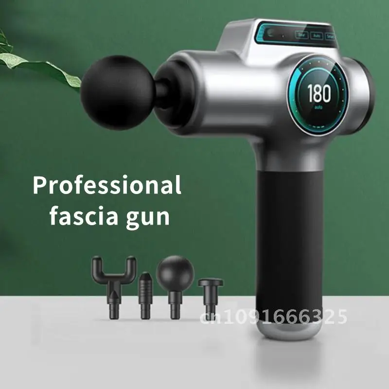 

Professional Massage Gun 2-Colors Screen LCD Electric Deep Tissue Body Muscle Fascia Back Relief Relaxation Pain Gun Massager