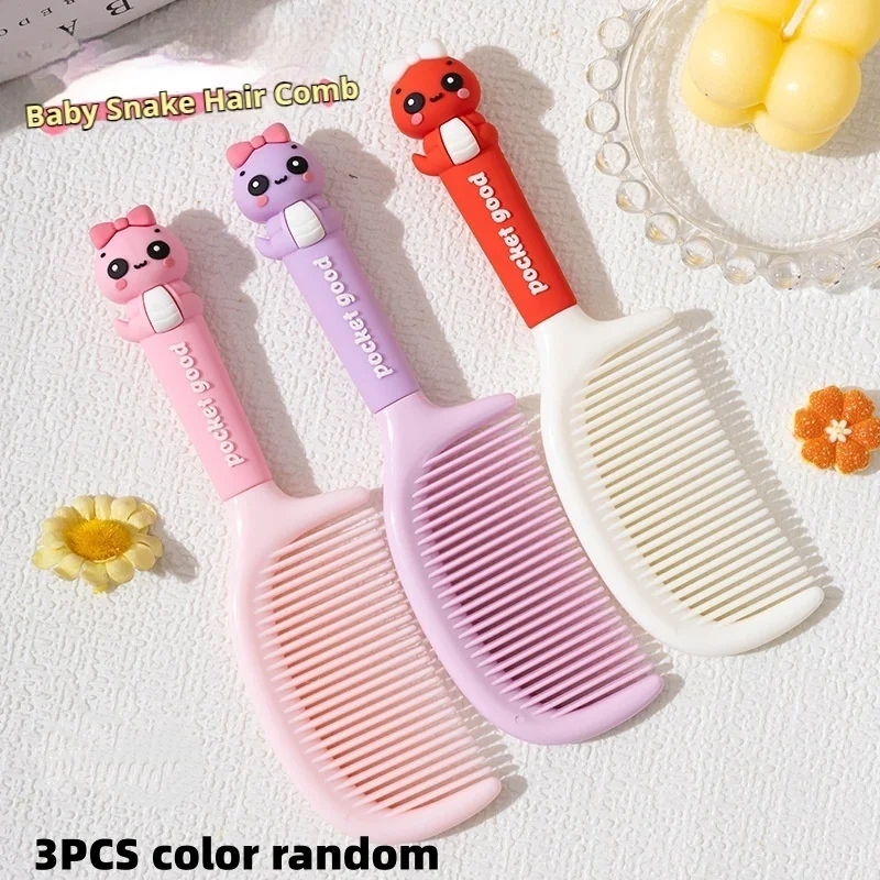 

3-Pack Snake-Shaped Combs, Creative Cartoon Combs for Girls, Cute Girly Hair Combs, Student Internet Celebrity Combs, Great Gift Items, Must-Have for Girls