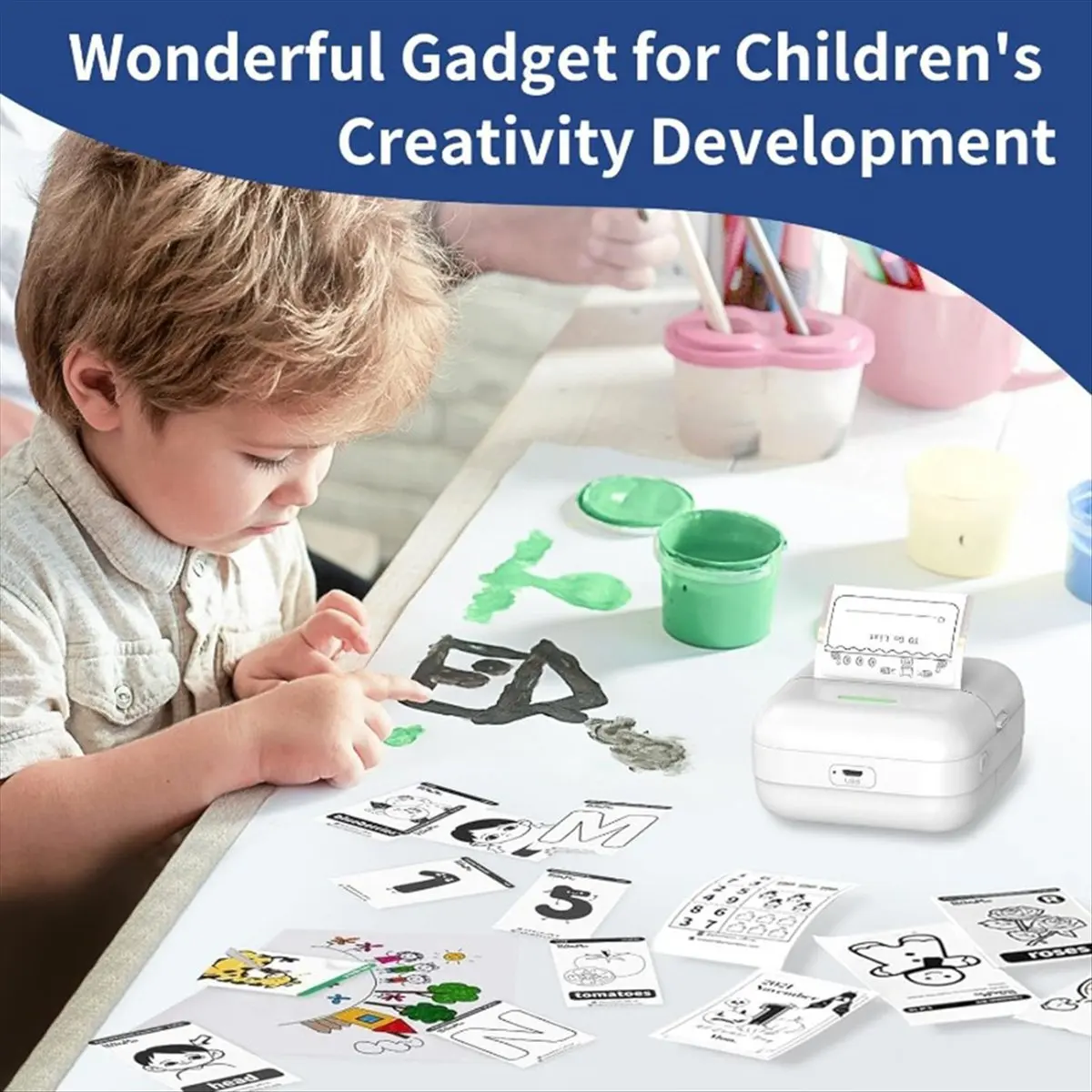 

Mini Thermal Printer X5 Bluetooth Pocket Printer Portable Inkless Sticker Printer for Study, Notes, Pictures, Photos