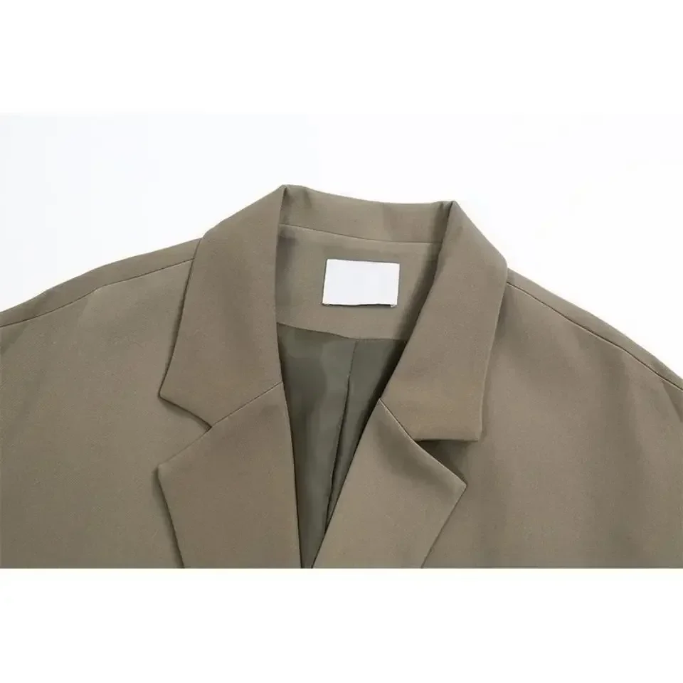 Blazer de gran tamaño para mujer, Chaqueta de traje Vintage coreana, nueva moda, primavera y otoño, 2023