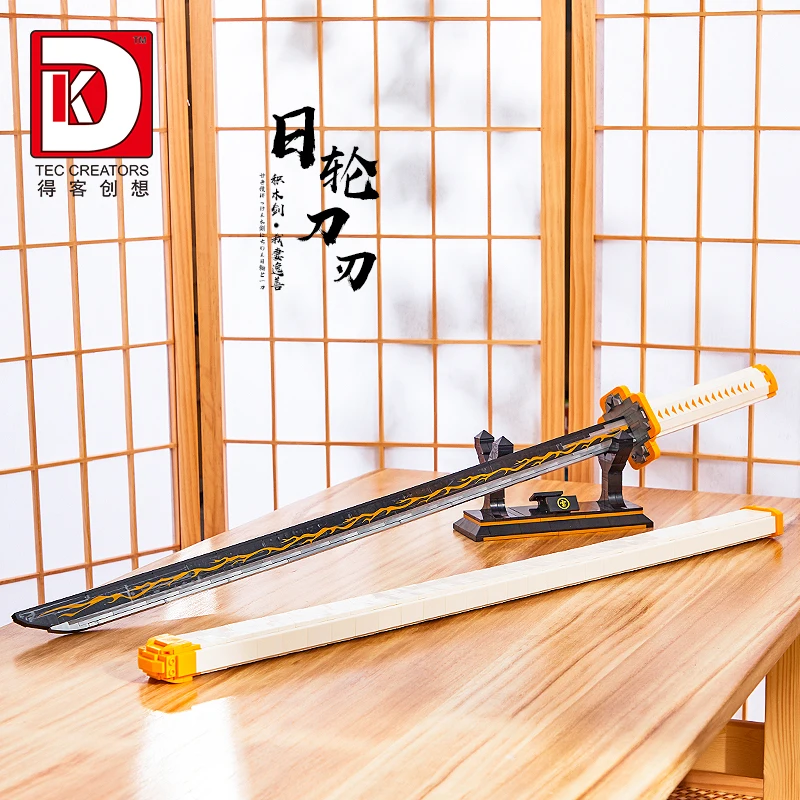 Diverse creatieve anime-geïnspireerde katana-zwaard bouwstenen MOC bouwstenen set collectie speelgoed cadeau voor jongens en meisjes