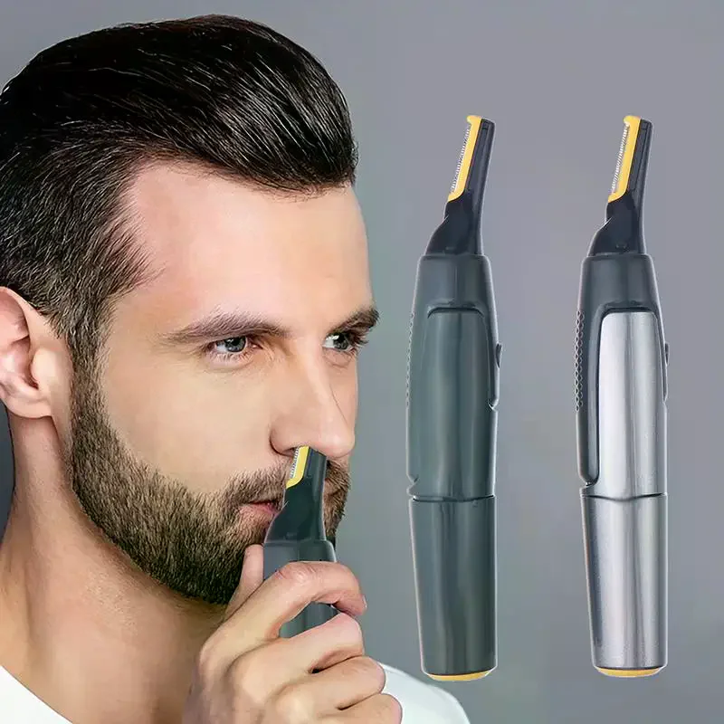 Ultra Thin Electric Nose Hair Trimmer For Men Mini Portable Waterproof Ear Nose Hair Trimmer Safe Cleaning Precision Shaver