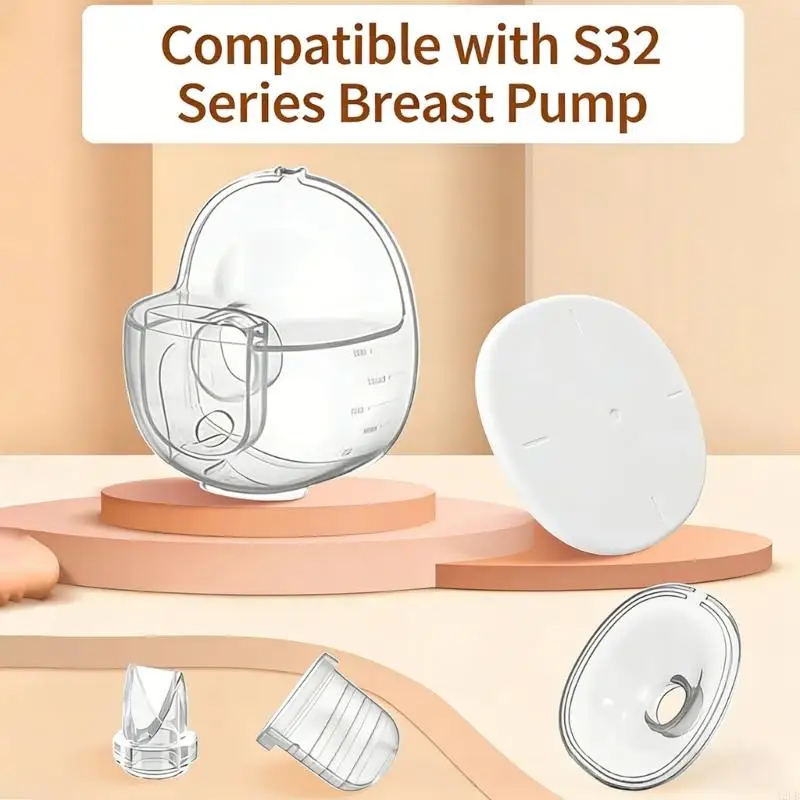 eletric-breast-part-24mm-27mm-flange-insert-with-collector-cup-enhancing-milk-sealing-for-s32-s39-pumps-a2ub