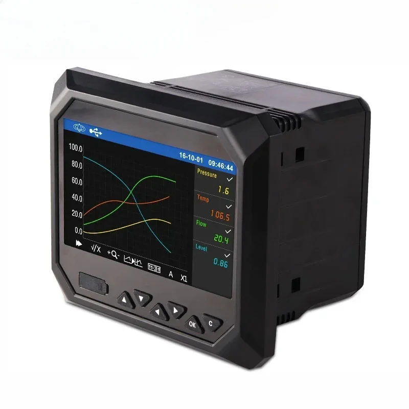 data logger rs485 the pressure temperature universal channel color display digital paperless recorders supplier