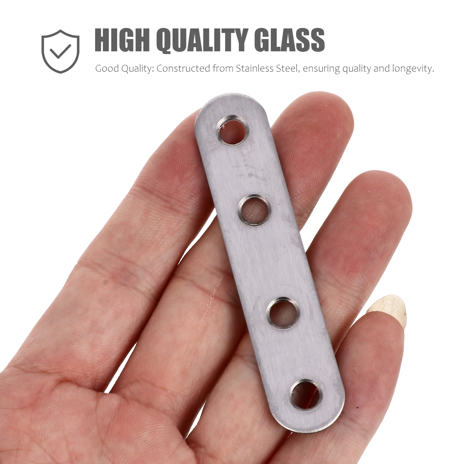 

40 Pcs Stainless Steel Corner Brackets Silver Heavy Duty Desk Fastener Furniture Mending Plates Reinforcement Hardware