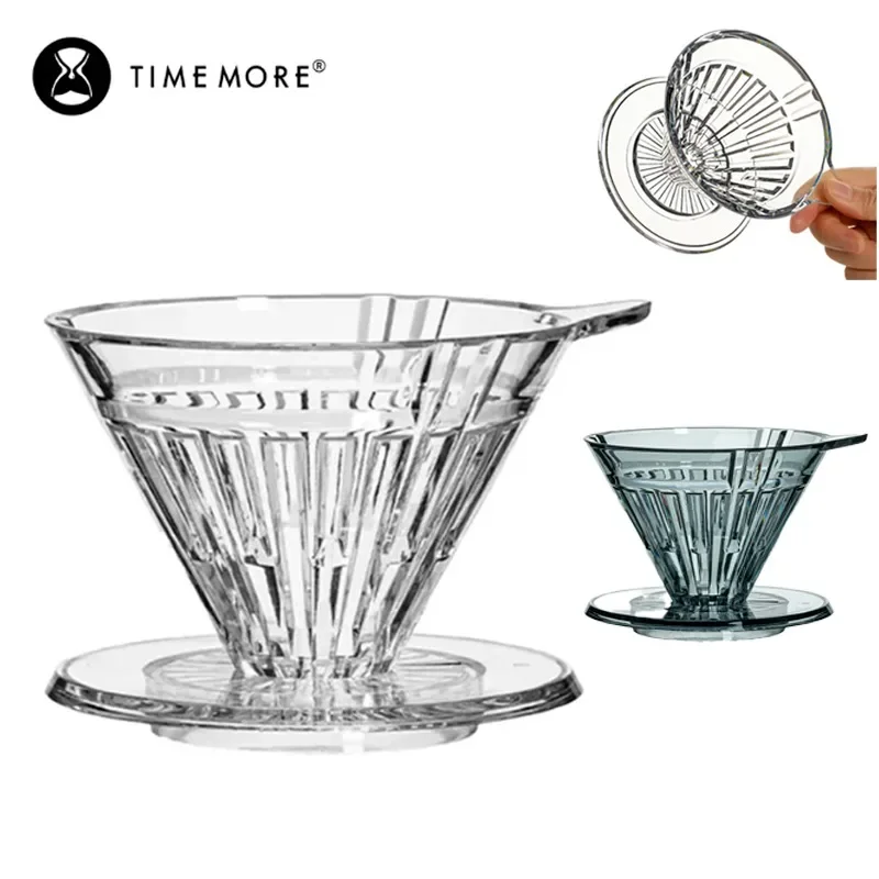 TIMEMORE Crystal Eye Coffee Dripper Hand Brewing Coffee Filters Cup Cone Reusable Hand Drip Coffee Filter Household Barista Tool