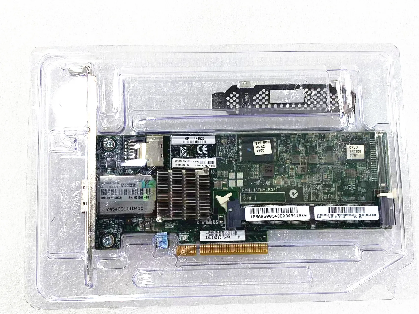 

Smart Array P222 6 Гб/с PCI-Ex8 Dual SAS Raid Controller 633537-001