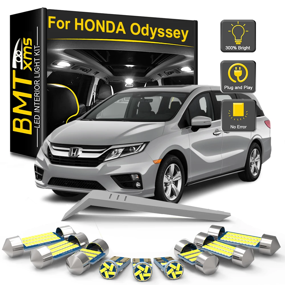 BMTxms For Honda Odyssey 1995-2015 2016 2017 2018 2019 2020 2021 Car LED Interior Light Bulb Kit Reading Dome Trunk Vehicle Lamp