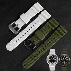 For Seiko Watchband Water Ghost Abalone Small 22mm Canned Series Men's Outdoor Sports Diving Watch Strap White Green Red