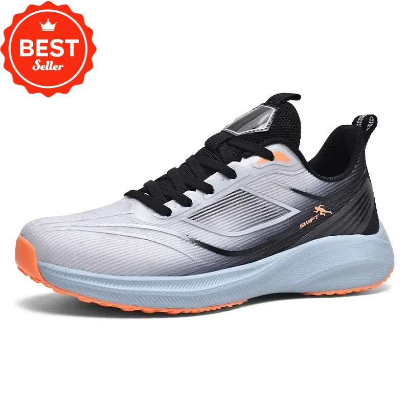

Men's Running Shoes Large Size 48 Casual Anti-slip Sports Shoes Breathable Mesh Upper Rubber Outsole Comfortable for Students