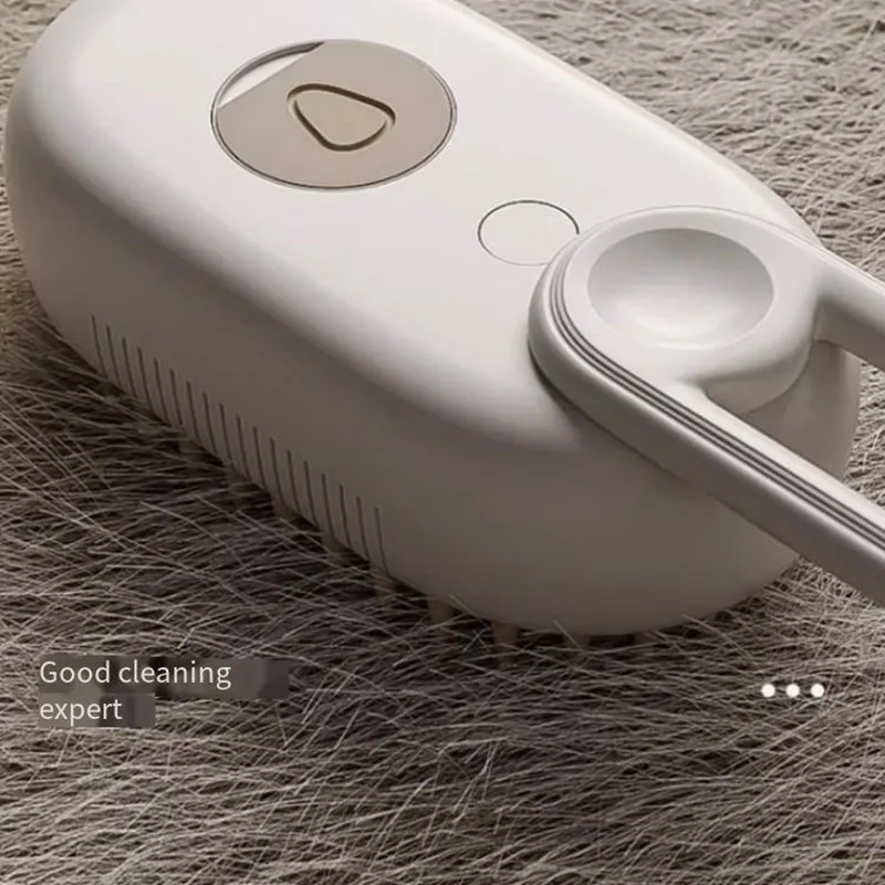 Cat Dog Pet Spray Massage Brush One Button Steam Spray Folding Rotatable Floating Hair Bath Hair Removal Brush Comb
