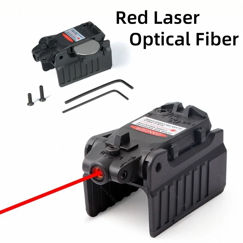 Red Laser Sight For Glock Pistol with Optical Fiber Target Light For Glock 17, 22, 23, 26, 27, 28, 31, 32, 33, 34, 35, 37