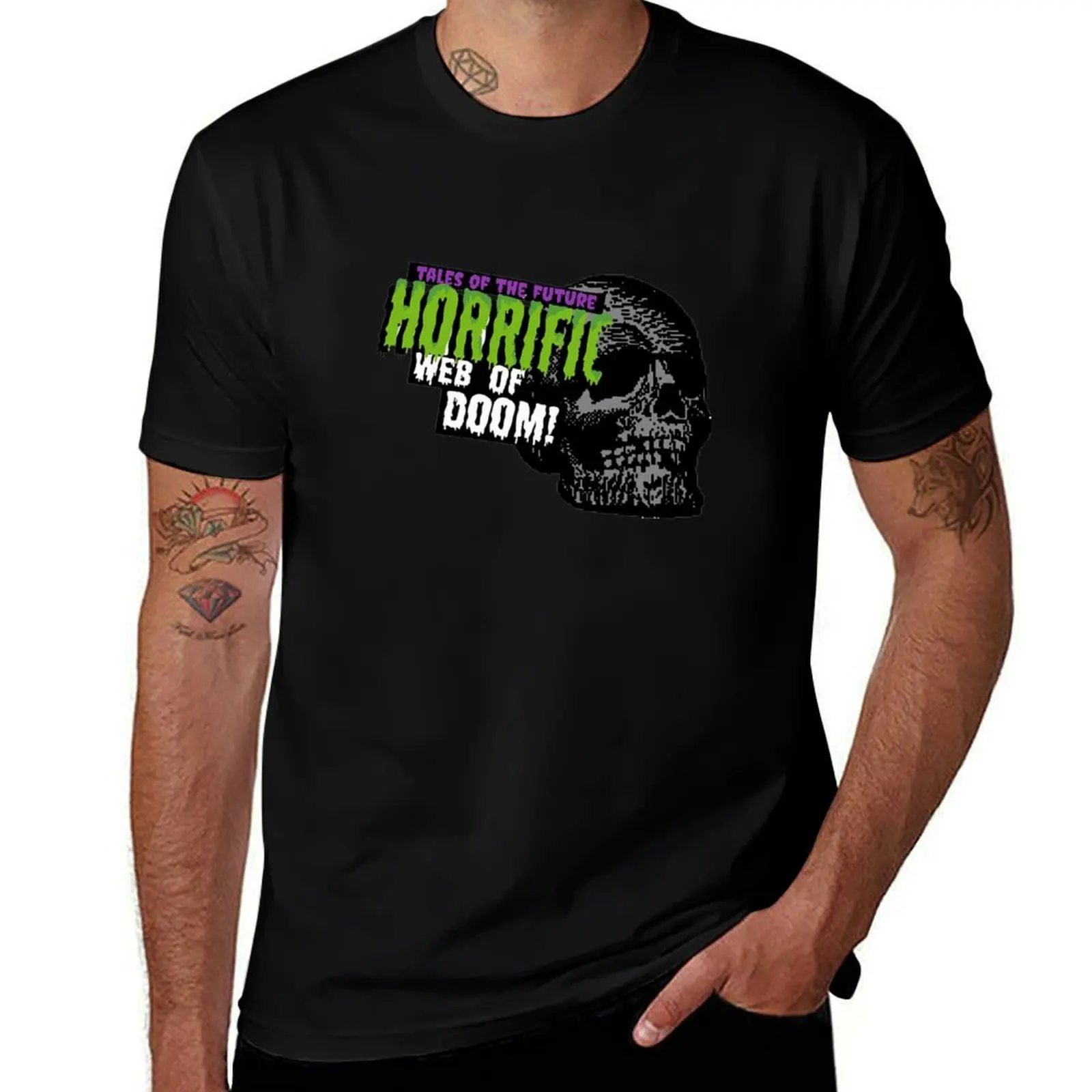 Horrific Web of Doom T-Shirt Lightweight Print T-Shirt