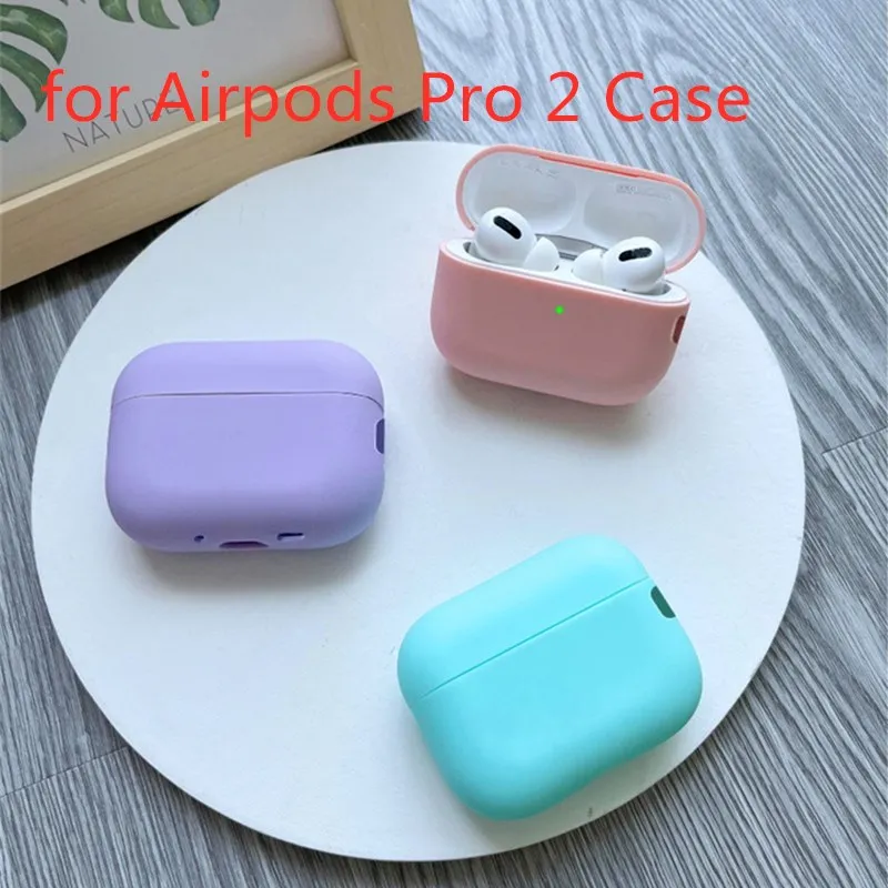 Soft Case For Airpods Pro 2 Luxury Silicone 에어팟 프로 2 케이스 Earphone Accessories pro 2 airpod3 funda For Airpods Pro 2nd generation