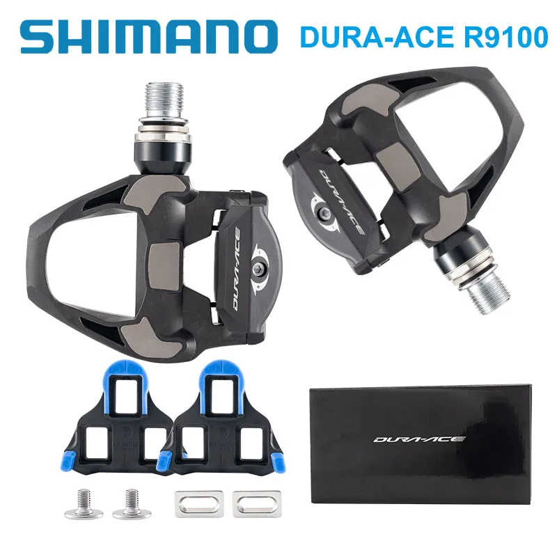 Shimano R9100 Lock Pedal SPD Bicycle Pedal Automatic Locking Pedals Extended 4mm shaft pedal Bike Pedals With SM-SH11 Cleats