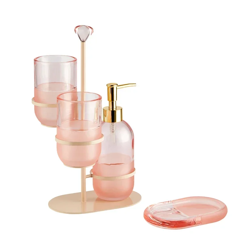 

Bathroom Amenities Bathroom Five-piece Set European Toilet Washing Set Mouthwash Cup Brushing Cup Set Bathroom Decoration