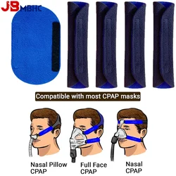 4PCS Headband Protector Pad for CPAP Breathing Mask Sponge Headband Oval Face Protector Headband Belt Suede Cloth Pad Washable
