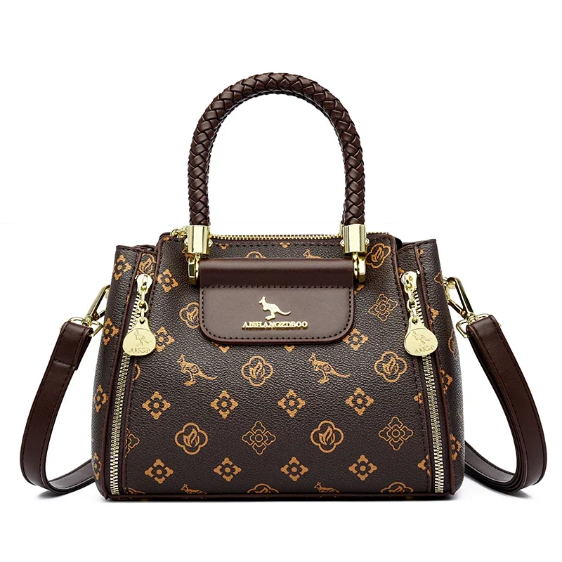 

Luxury Handbag Hand Woven Large Capacity Soft Leather Women Shoulder Crossbody Bags Leisure Designer Ladies Purses and Handbags