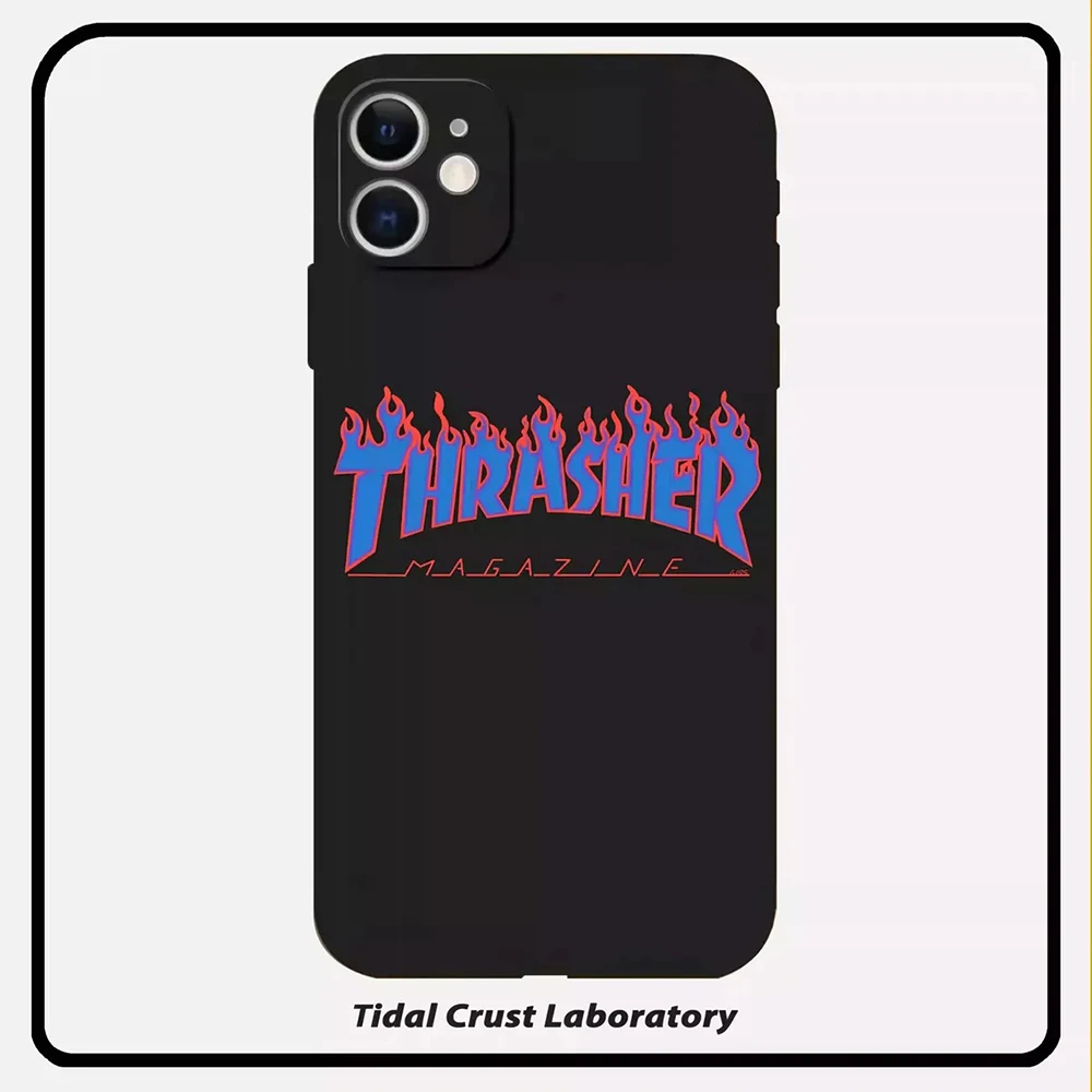 Phone Case For Fashion iPhone 16 15 14 13 12 11 Pro Max Mini X XR XSMAX 8 6S Plus Soft Silicone T-THRASHERS Cover