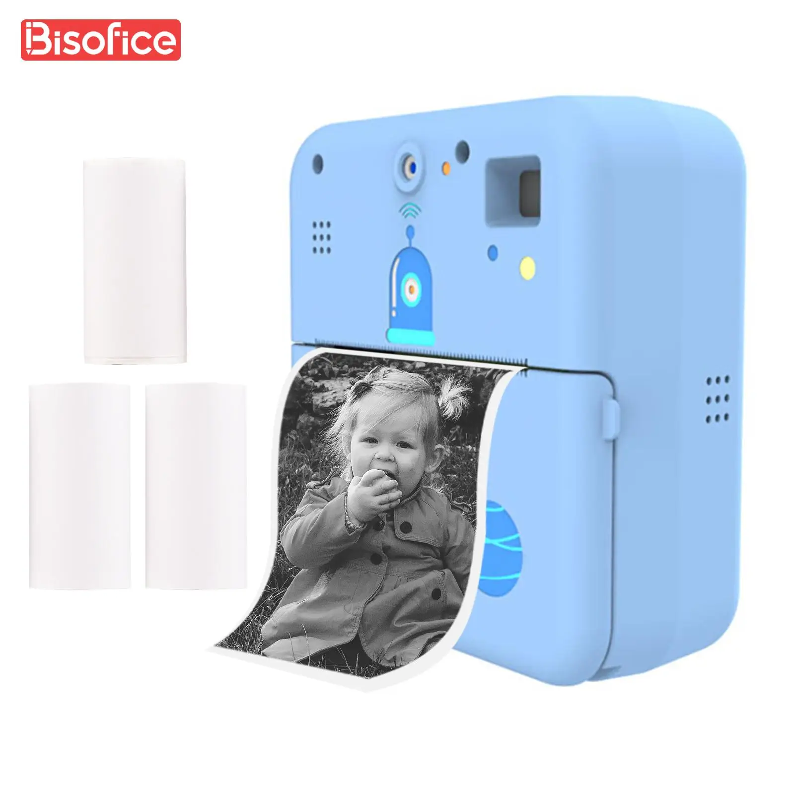 Mini Pocket Printer Camera Instant Print Portable Thermal Printing Machine Wireless BT for Picture Label DIY Handcraft Note List