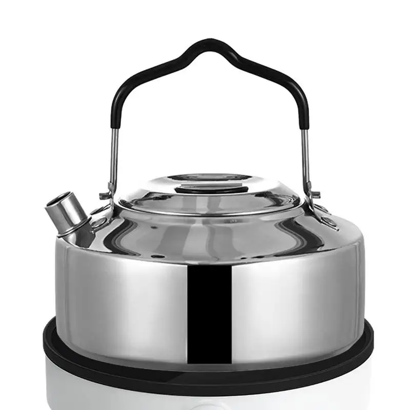 Camping Tea Kettle 1L Stainless Outdoor Kettle Portable Anti-rust Camping Pot Tea Kettle Compact Lightweight Coffee Pot For Home