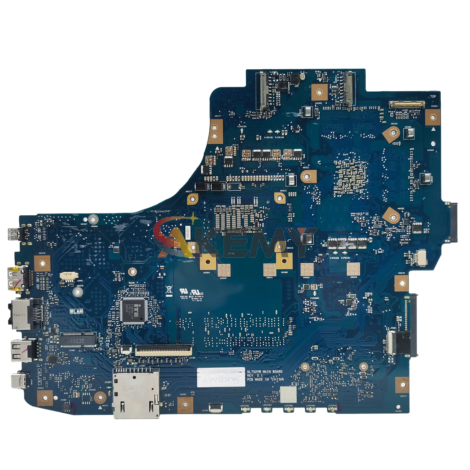 GL752VWノートパソコンマザーボード ASUS ROG Strix GL752VW GL752V ZX70VW GL752VLノートブックメインボード I5 I7 CPU搭載 100%テスト済み OK stk