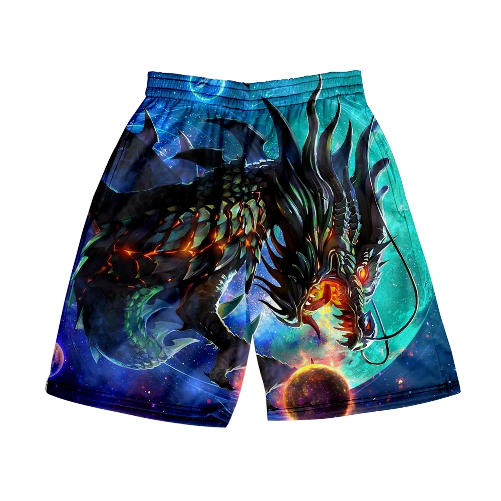 Beach Shorts Men's and women's clothing 3D digital printing casual shorts Fashion trend couple Pants Tiger dragon