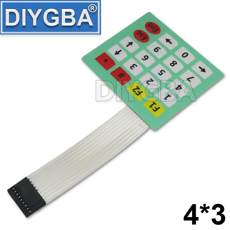 Membrane Switch Keypad 1*4 4*3 4*4 4*5 Matrix Array Matrix Keyboard For Arduino Smart Car 4 12 16 20 Key 1x4 3x4 4x4 4x5 DIYGBA