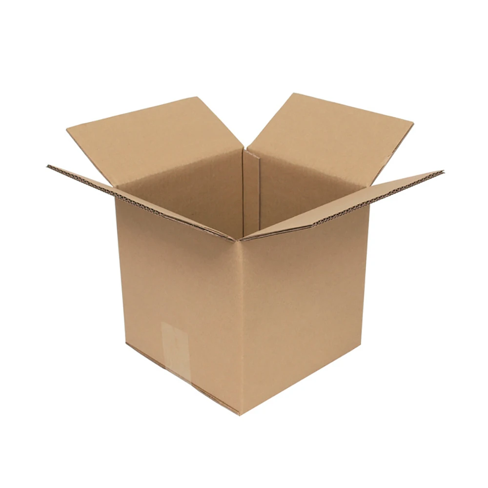 10Pcs Square Corrugated Box Brown Shipping Paper Box Mailer Candles Perfume Packing Gift Box 3-Layer Thicken Cardboard Carton