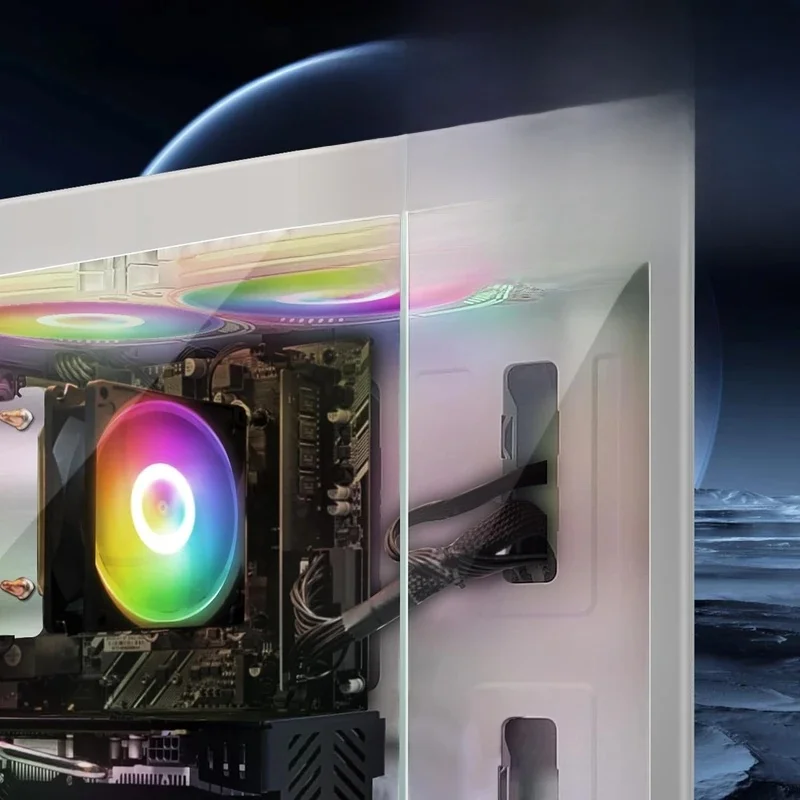 Gaming PC Computer Desktop, AMD Athlon 3000G 3.5G, Radeon RX 580 16G GDDR5, 16G DDR4, 1T SSD, 600M WiFi, BT 5.0