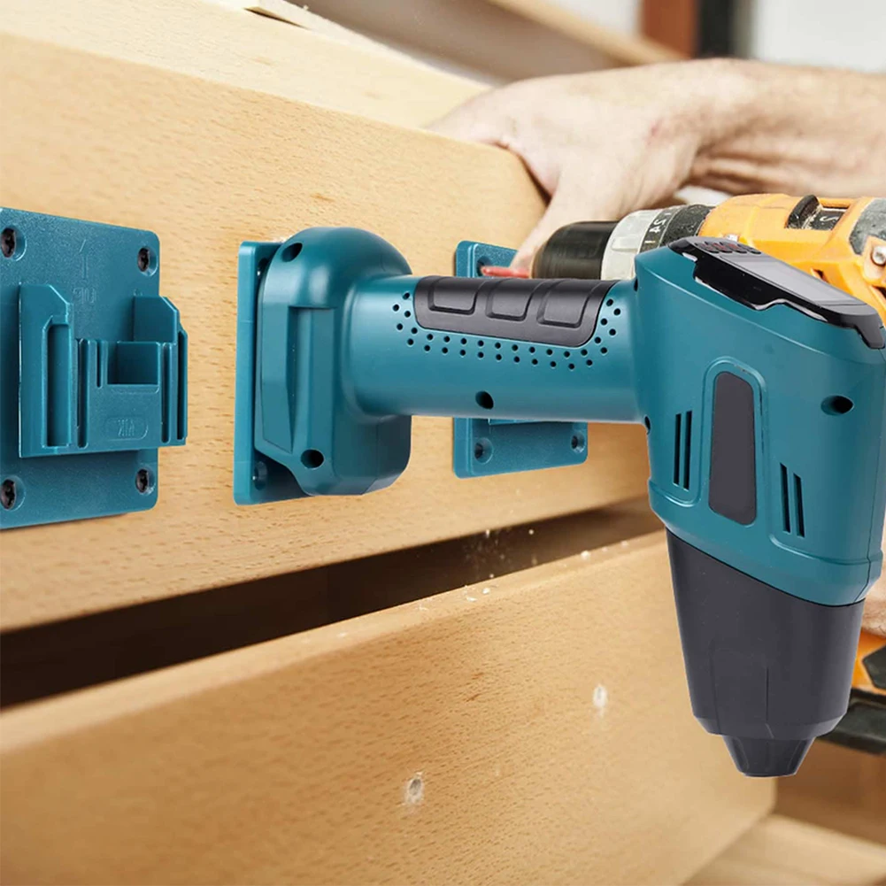 

Mounting Solution For Tools ABS Plastic Holder Cordless Tool Organizer Color Blue Tool Storage Compatible With 14.4V-18V Tools