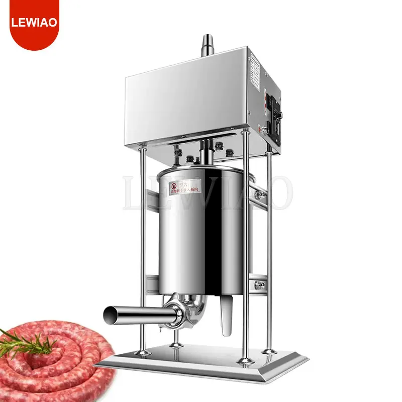 Commercial Electric Sausage Stuffer 15L Sausage Filling Machine Automatic Stainless Steel Hot Dog Filler