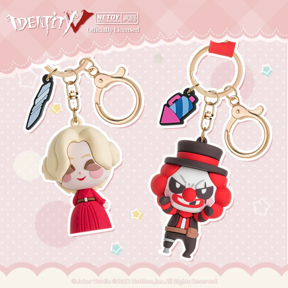 Identity V-Keychains Cartoon Key Chain Key Ring Genuine Mini Figure Anime Game Genuine idv Keychains