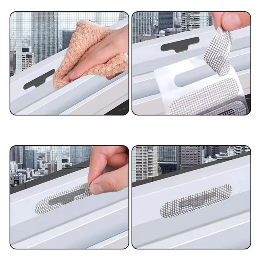 10/20/50Pcs Repair Broken Hole Screen Net Window Screen Repair Sticker Window Net Anti-mosquito Mesh Door Mosquito Net Patch