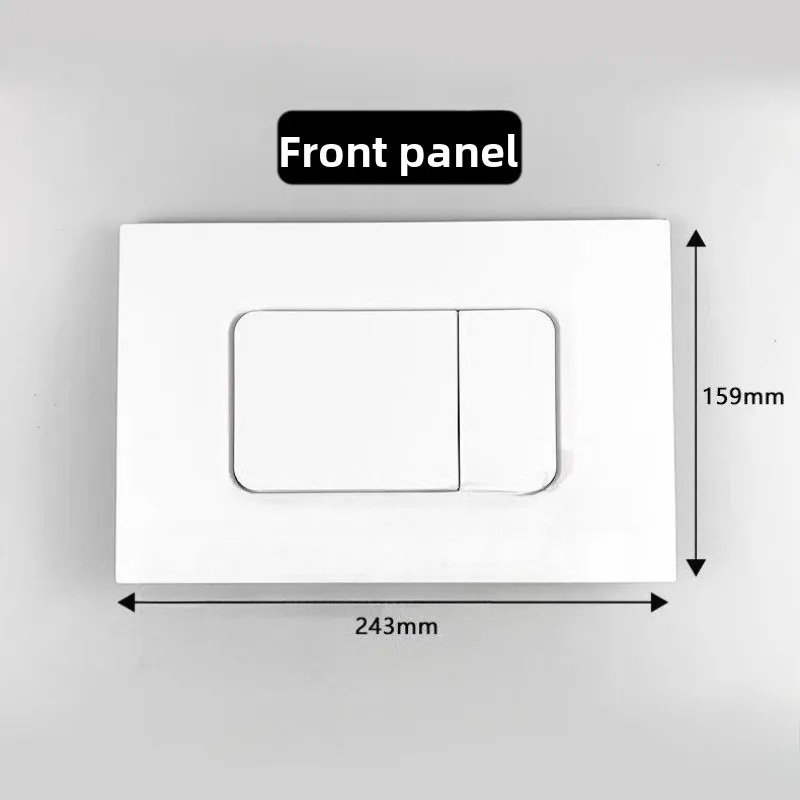 

Concealed Toilet Tank Cover Household Smooth Brief Wall Mounted Tank Covers Modern Flush Button Panel Bathroom Accessories