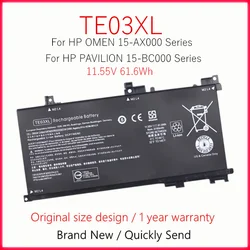 TE03XL Laptop Battery For HP PAVILION 15-BC000 OMEN 15-AX000 HSTNN-UB7A 849570-541 849910-850 TPN-Q173 849570-542 3ICP7/65/80