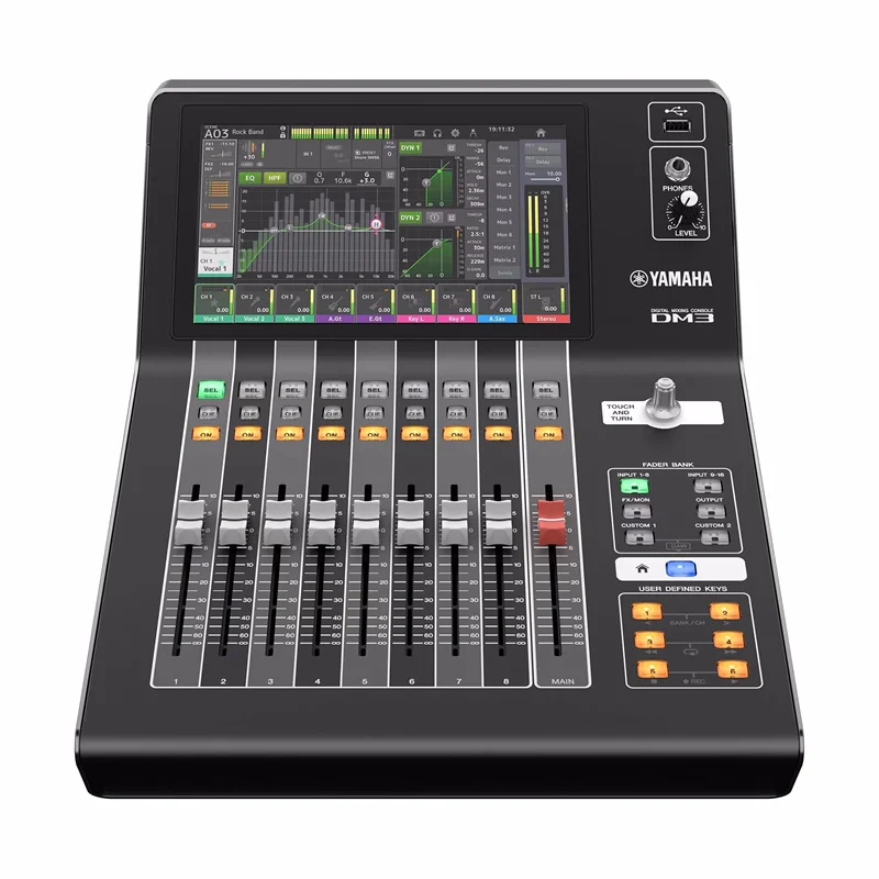 YAMAHA-Mixer Digital Profissional, Padrão para Palco, Disco, Bar Show, DM3