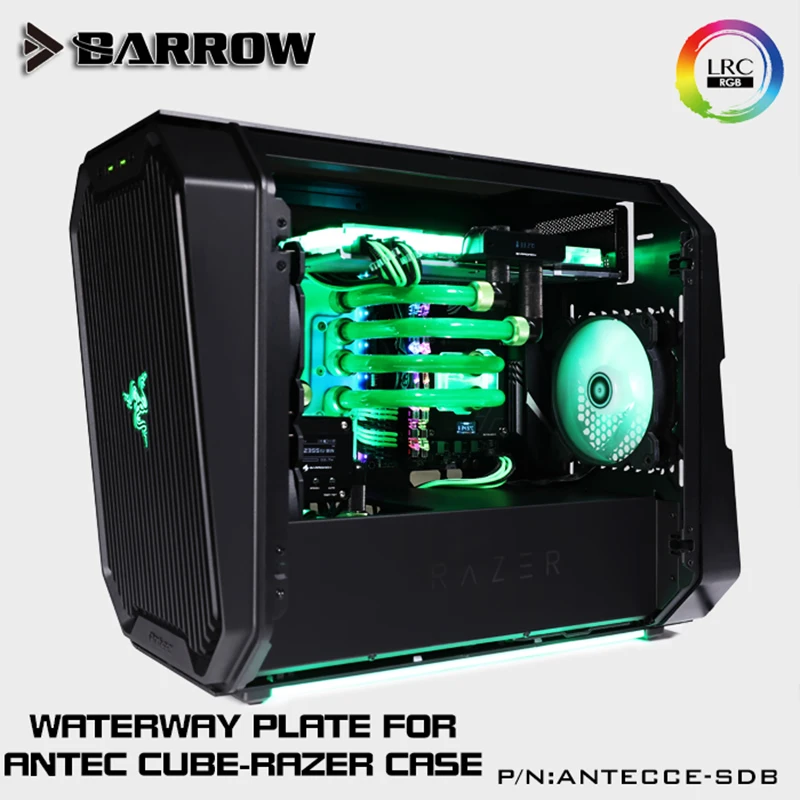 Barrow ANTECCE-SDB Waterway Boards untuk Antec Cube-Casing Razer untuk Intel CPU Water Block & Single GPU Building