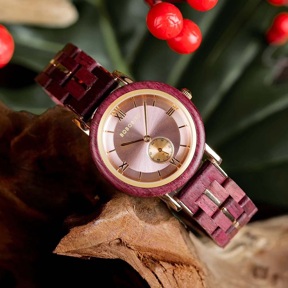 

BOBO BIRD New Design Watch Women Japanese Movement Wristwatch Female Simple Fashion Wood Watch Personalized Engraved Gift Box