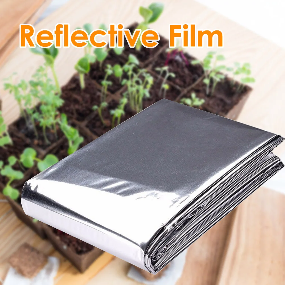 210x120cm Silver Reflective Film Plants Cover Greenhouse Covering Foil Sheets