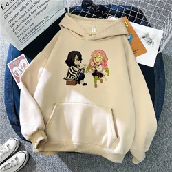 Mitsuri hoodies women Fleece Winter  vintage graphic pulls tracksuit women Fleece Pullover